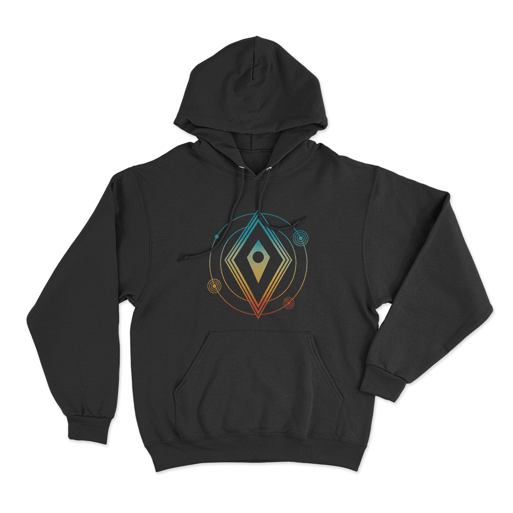 Cosmic Atlas Orbit Unisex Hoodie Black Cosmic Atlas Orbit Unisex Hoodie Black