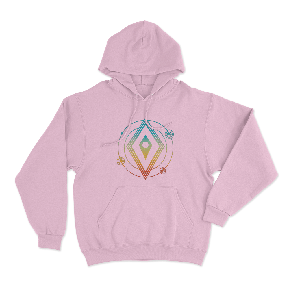Cosmic Atlas Orbit Unisex Hoodie Pink Cosmic Atlas Orbit Unisex Hoodie Pink