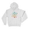 Cosmic Atlas Orbit Unisex Hoodie White