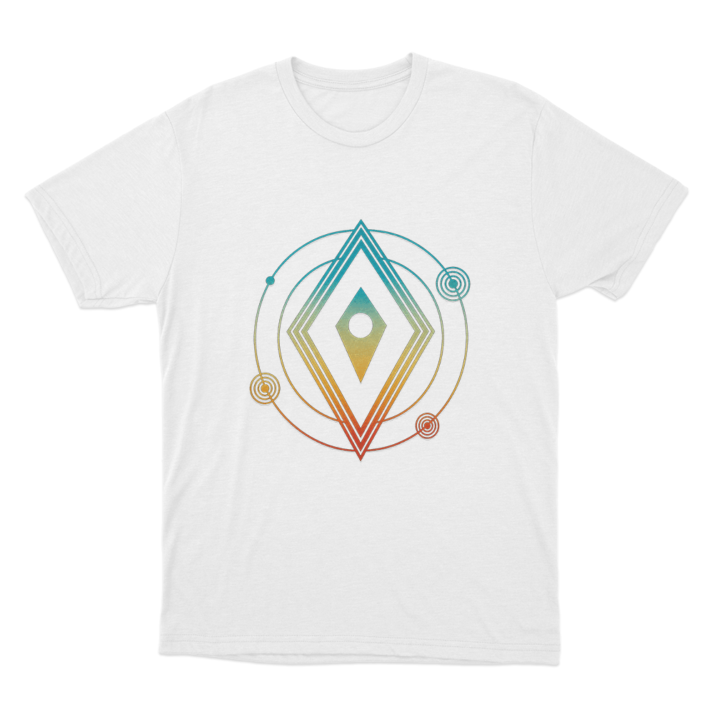 Cosmic Atlas Orbit Unisex T Shirt White Cosmic Atlas Orbit Unisex T Shirt White