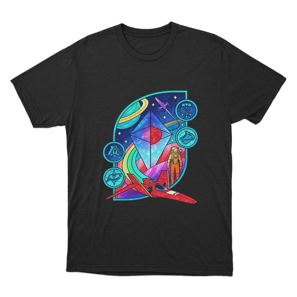 Galactic Explorer Adventure Unisex T Shirt Black Galactic Explorer Adventure Unisex T Shirt Black