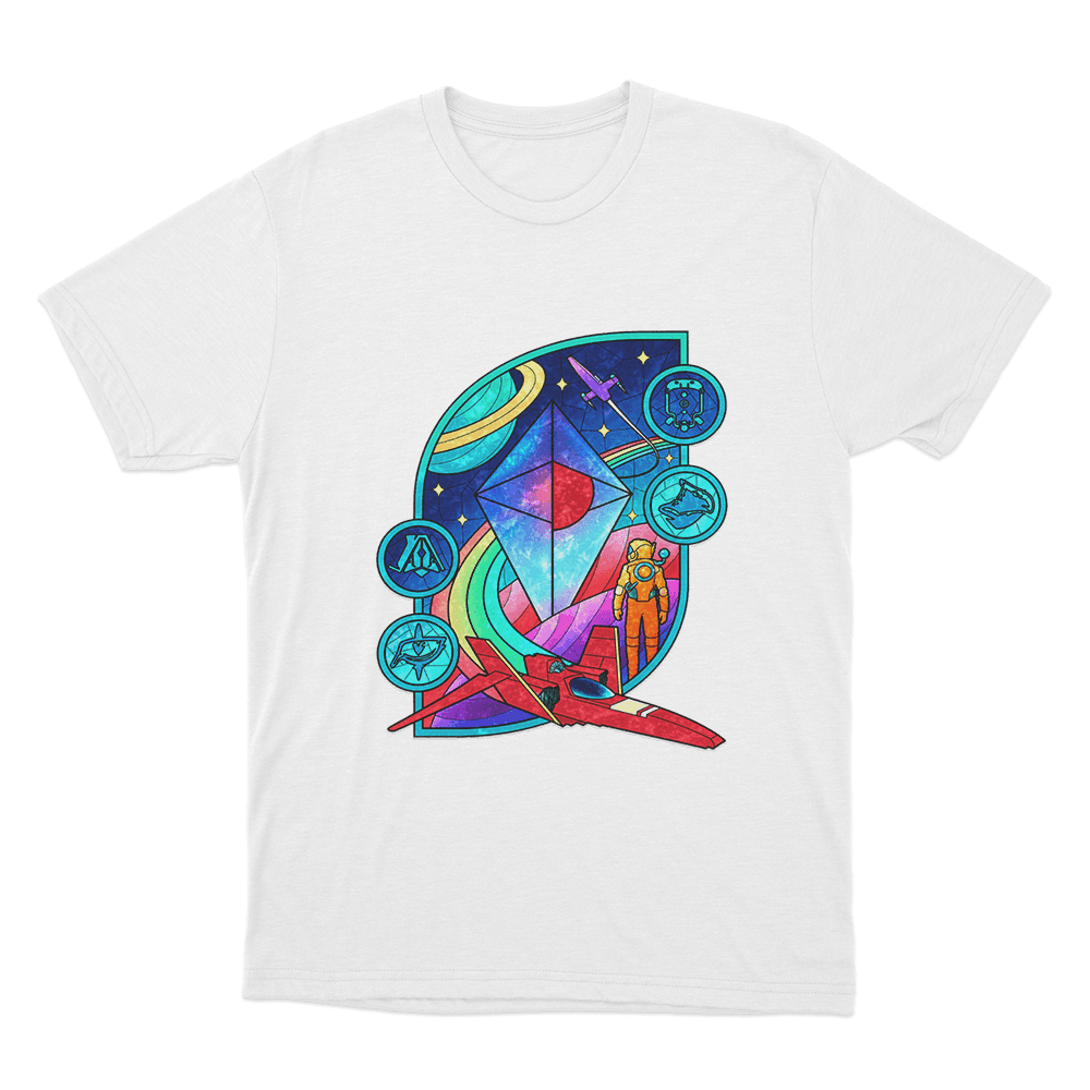 Galactic Explorer Adventure Unisex T Shirt White Galactic Explorer Adventure Unisex T Shirt White