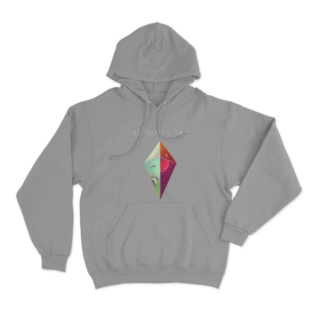 No Man's Sky Diamond Worlds Unisex Hoodie Grey No Mans Sky Diamond Worlds Unisex Hoodie Grey