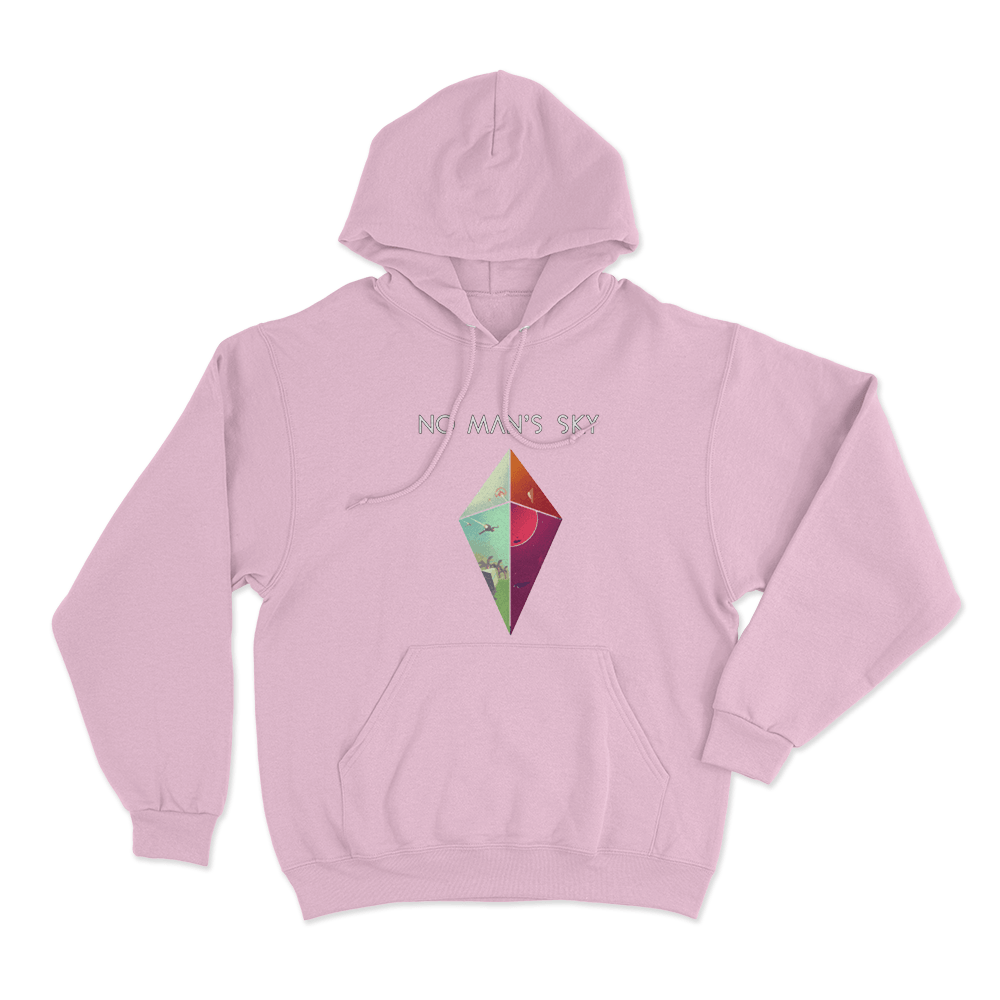 No Man's Sky Diamond Worlds Unisex Hoodie Pink No Mans Sky Diamond Worlds Unisex Hoodie Pink