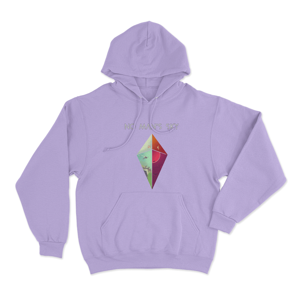 No Man's Sky Diamond Worlds Unisex Hoodie Purple No Mans Sky Diamond Worlds Unisex Hoodie Purple
