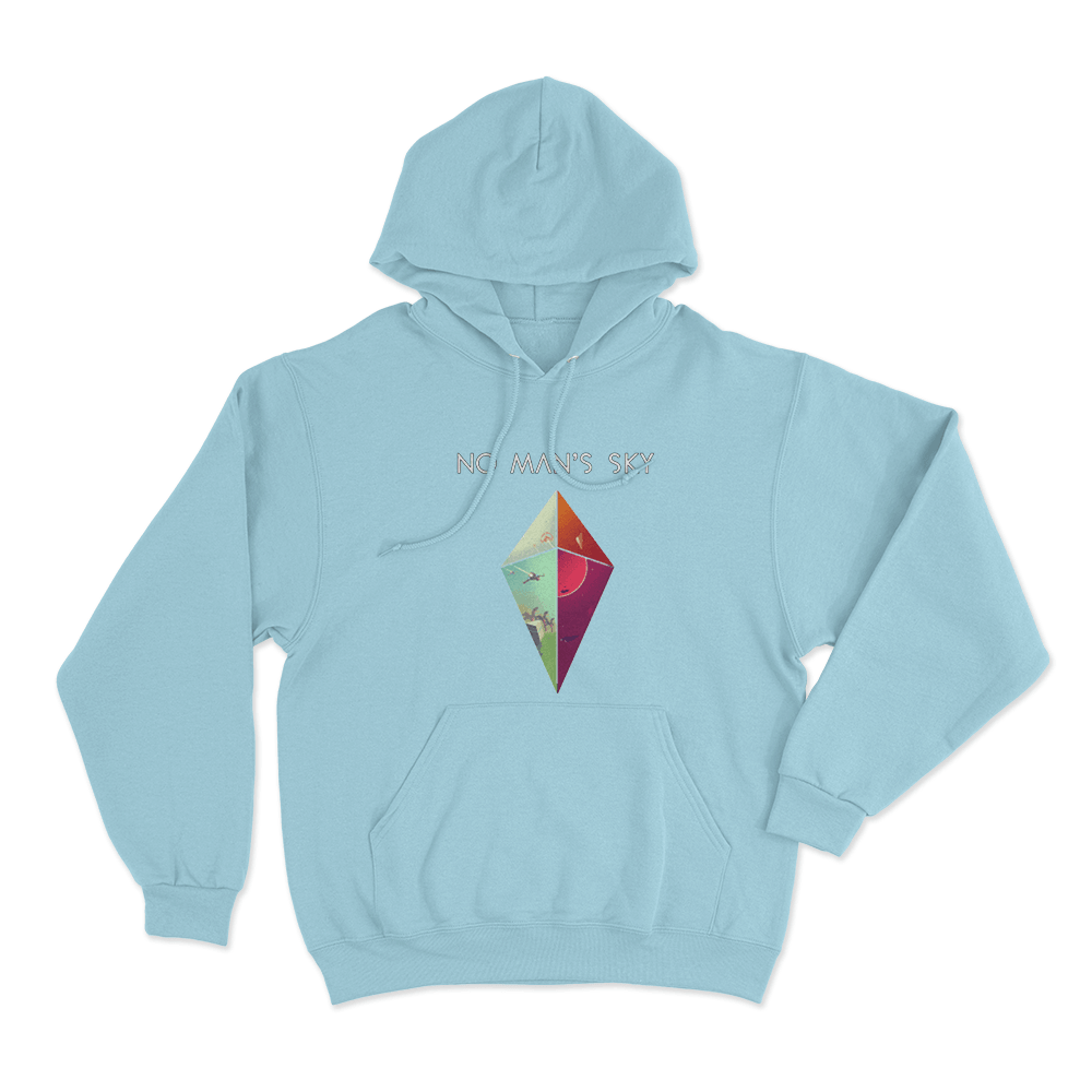 No Man's Sky Diamond Worlds Unisex Hoodie Sky Blue No Mans Sky Diamond Worlds Unisex Hoodie Sky Blue