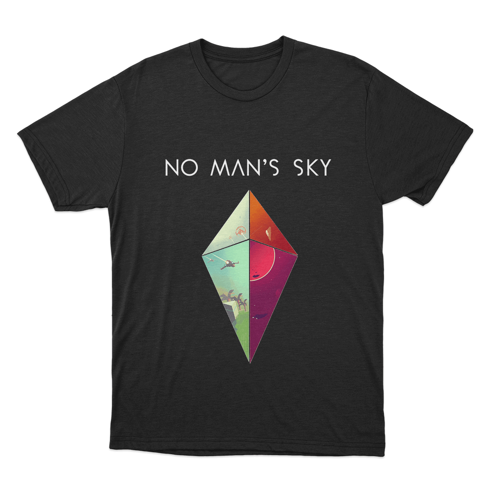 No Man's Sky Diamond Worlds Unisex T Shirt Black No Mans Sky Diamond Worlds Unisex T Shirt Black