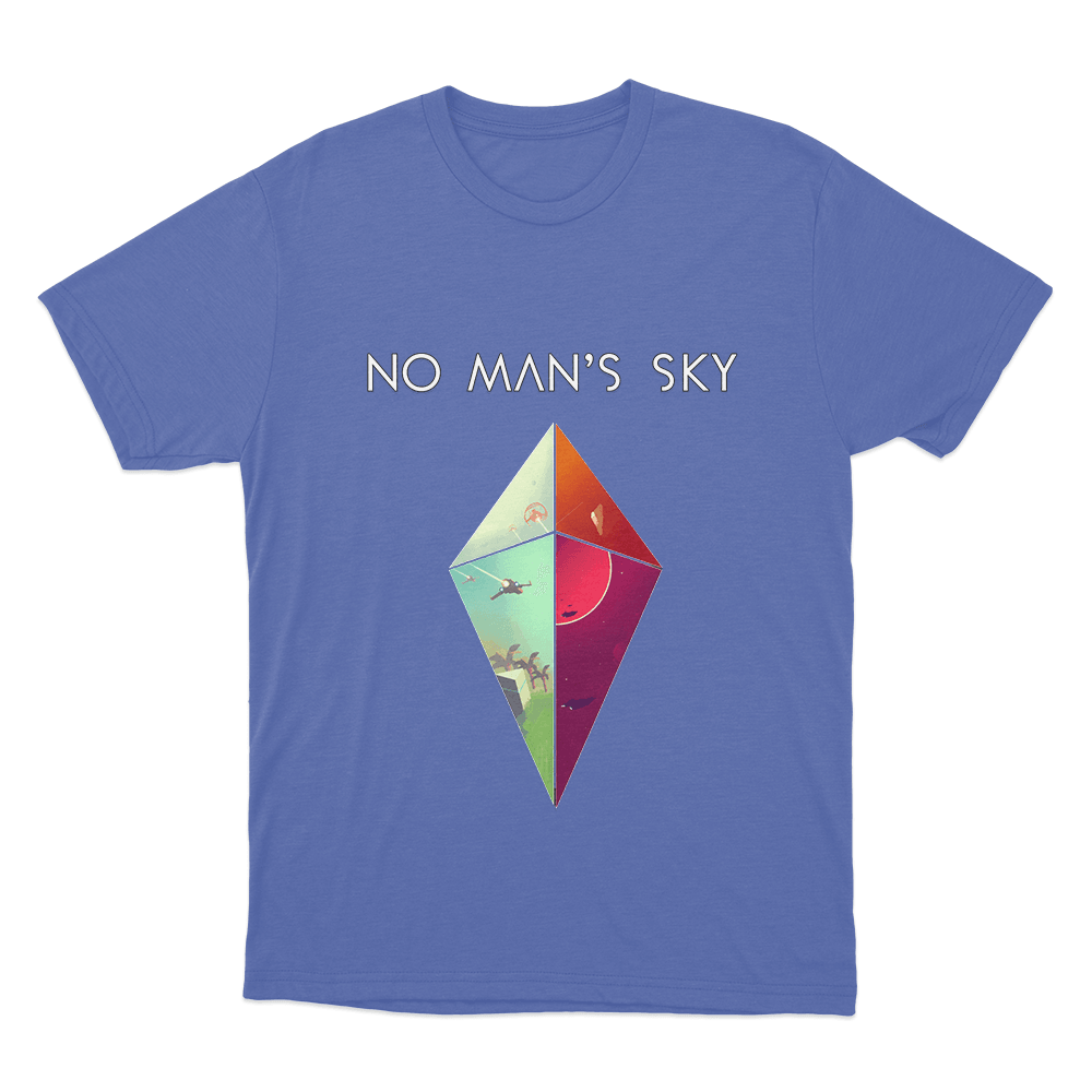 No Man's Sky Diamond Worlds Unisex T Shirt Blue No Mans Sky Diamond Worlds Unisex T Shirt Blue