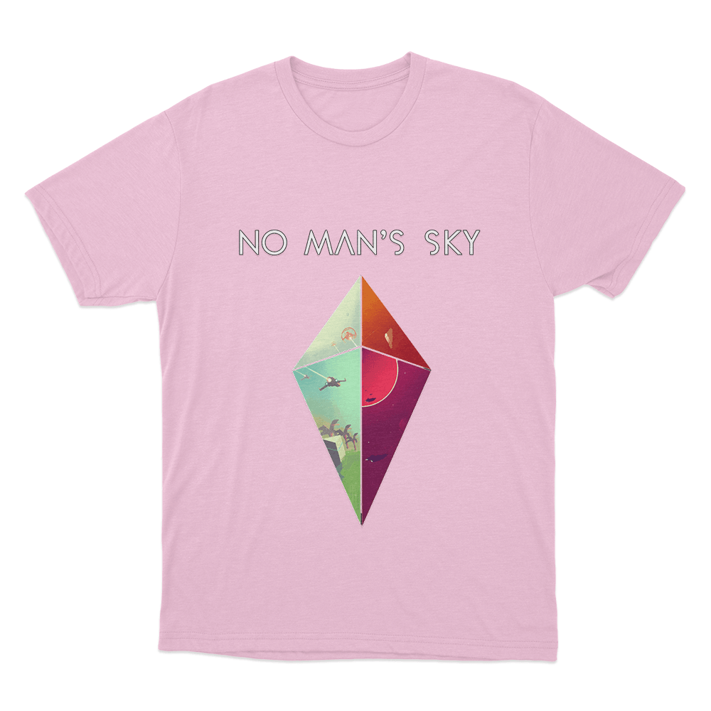 No Man's Sky Diamond Worlds Unisex T Shirt Pink No Mans Sky Diamond Worlds Unisex T Shirt Pink