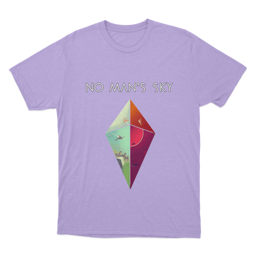 No Man's Sky Diamond Worlds Unisex T Shirt Purple No Mans Sky Diamond Worlds Unisex T Shirt Purple