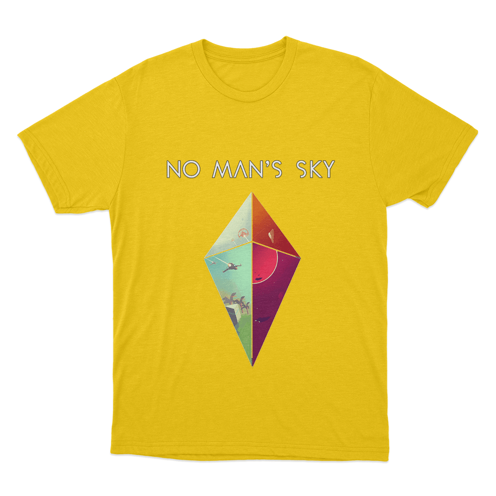 No Man's Sky Diamond Worlds Unisex T Shirt Yellow No Mans Sky Diamond Worlds Unisex T Shirt Yellow