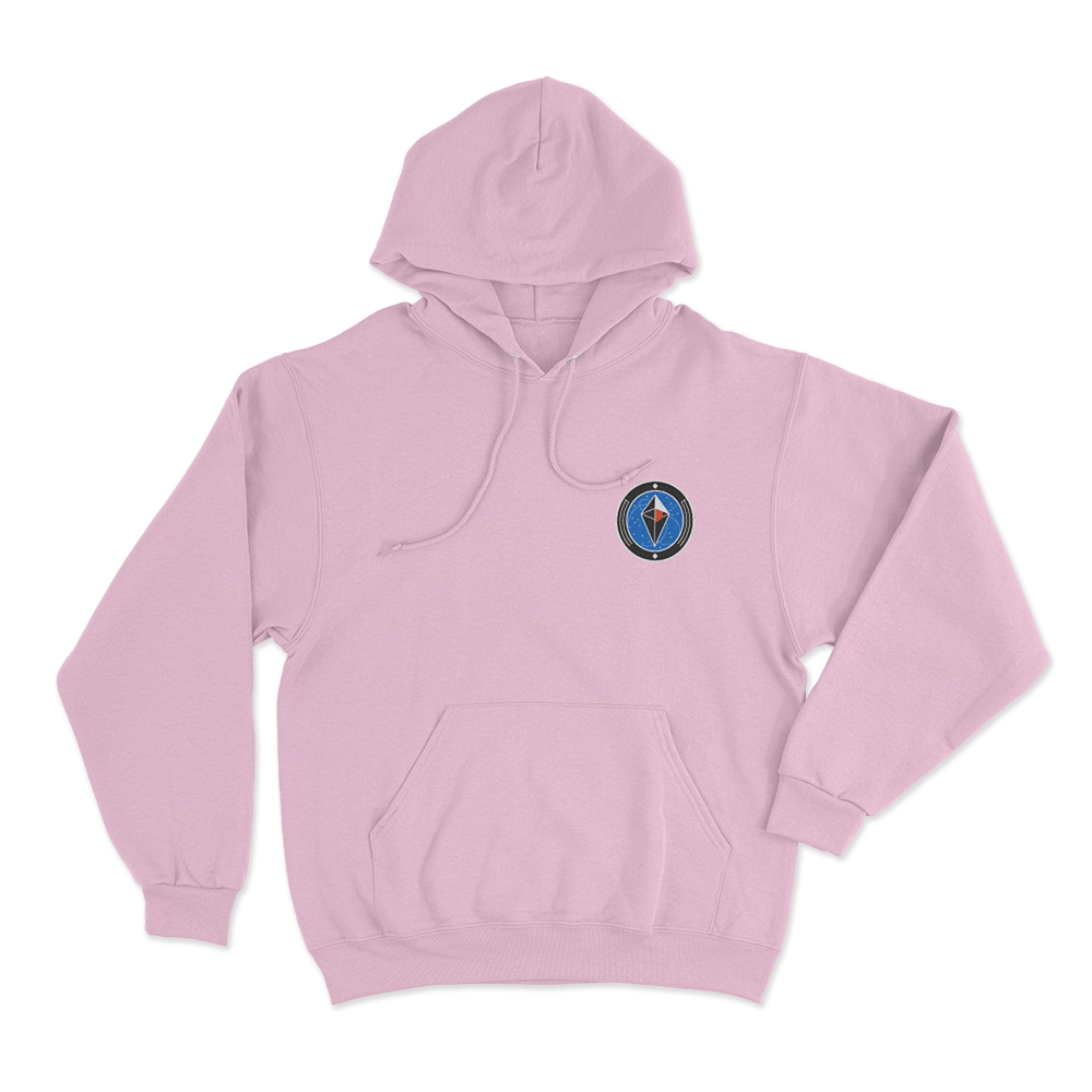 No Mans Sky Emblem Unisex Hoodie Pink No Mans Sky Emblem Unisex Hoodie Pink