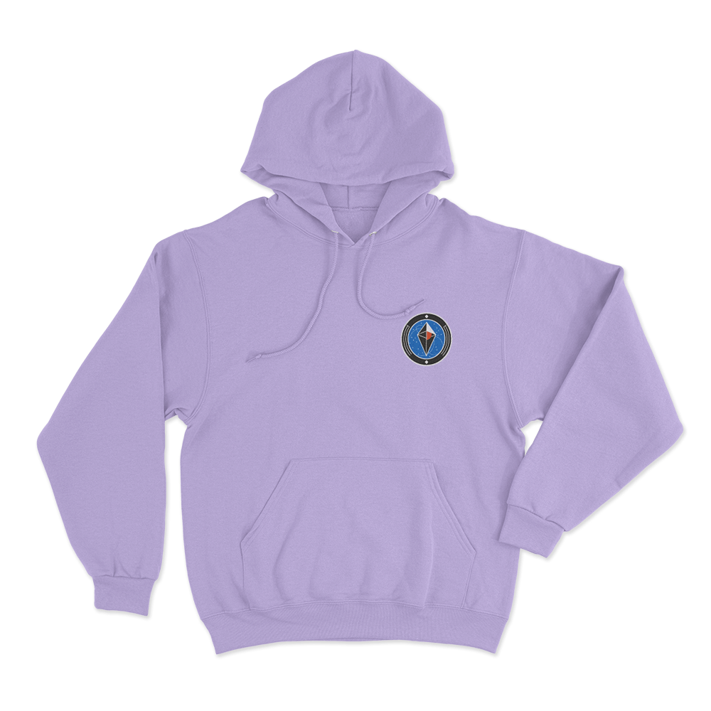 No Mans Sky Emblem Unisex Hoodie Purple No Mans Sky Emblem Unisex Hoodie Purple