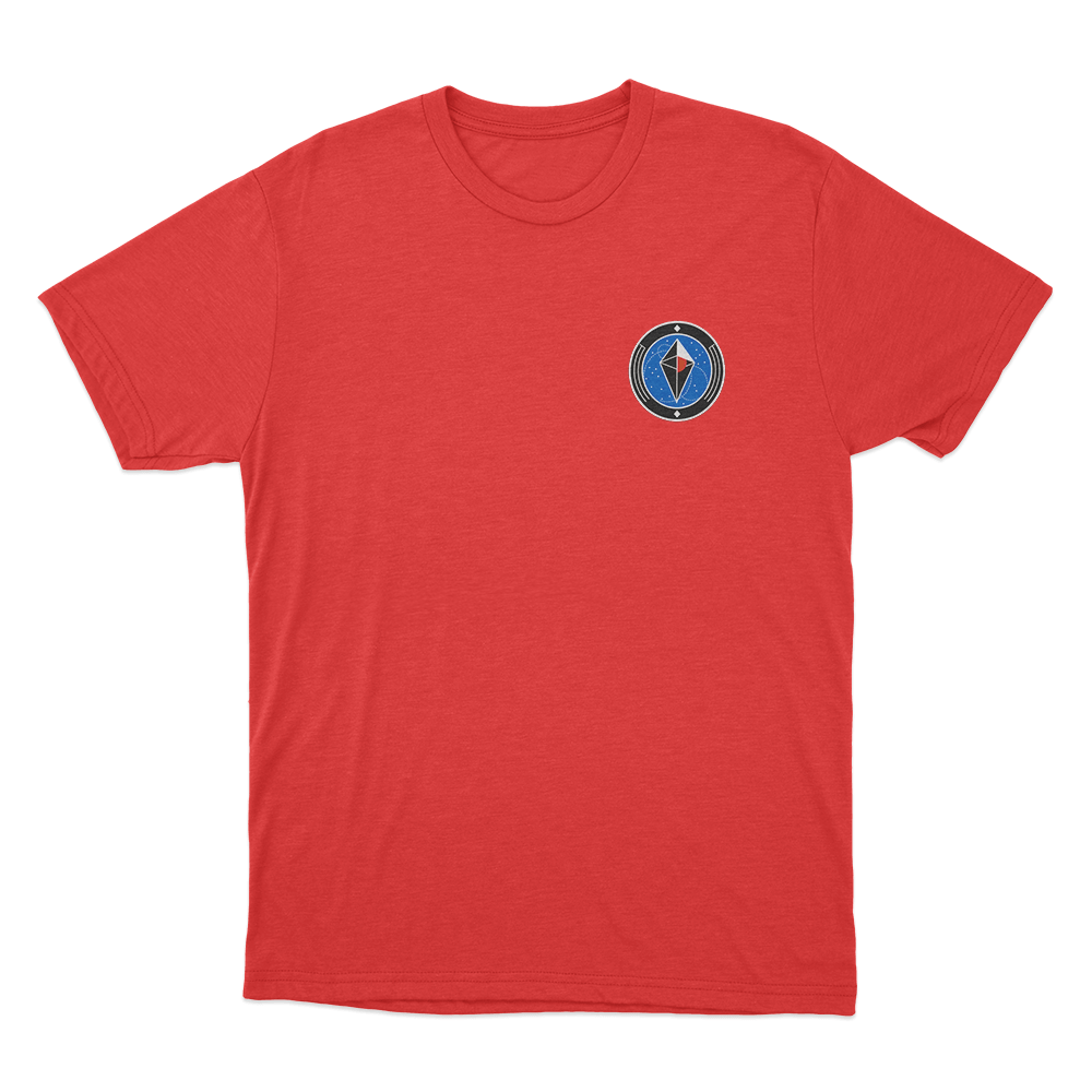No Mans Sky Emblem Unisex T Shirt Red No Mans Sky Emblem Unisex T Shirt Red