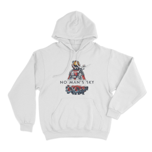 No Mans Sky Explorer Unisex Hoodie White