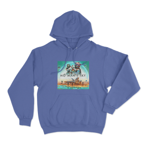 No Mans Sky Galactic Explorers Unisex Hoodie Blue