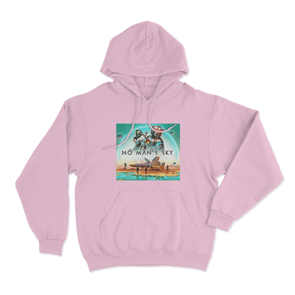No Man's Sky Galactic Explorers Unisex Hoodie Pink No Mans Sky Galactic Explorers Unisex Hoodie Pink