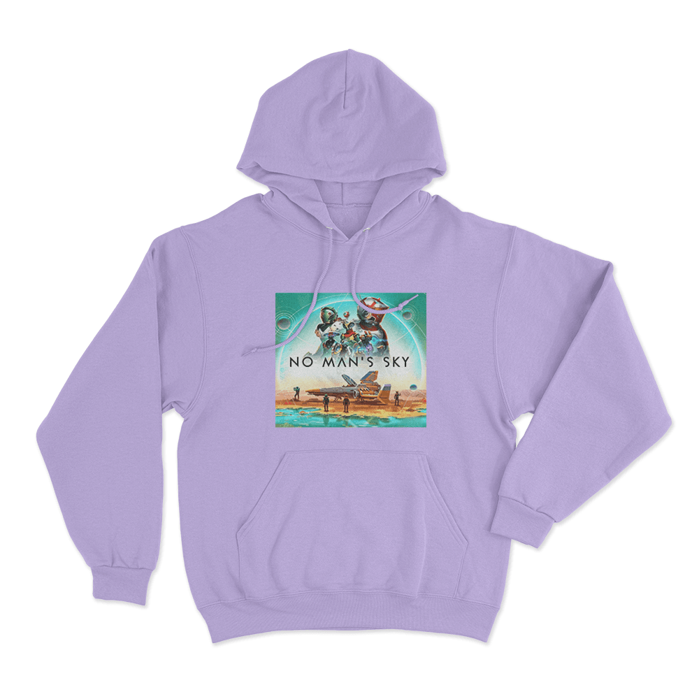 No Man's Sky Galactic Explorers Unisex Hoodie Purple No Mans Sky Galactic Explorers Unisex Hoodie Purple